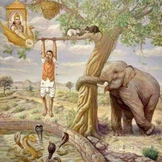 What are the core duties ( Karma ) of humans, according to Sanatan Dharma?