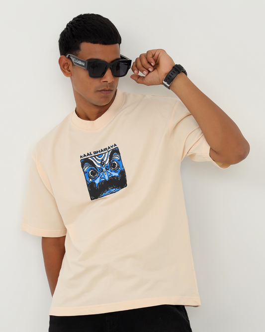 Kaal Bhairav Oversized  Puff Print T-Shirt