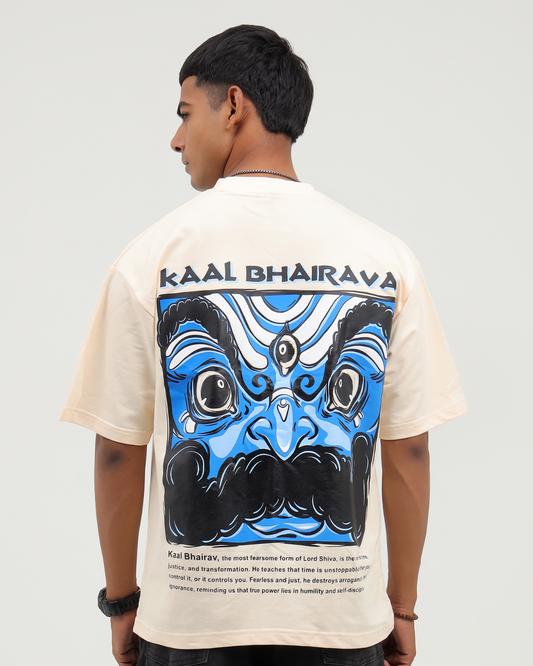 Kaal Bhairav Oversized  Puff Print T-Shirt
