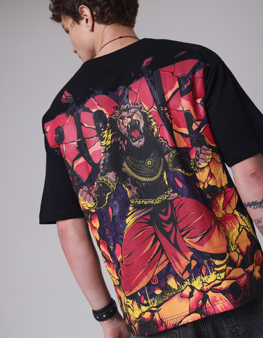 Narsimha Mahavatar - Puff Printed T-Shirt