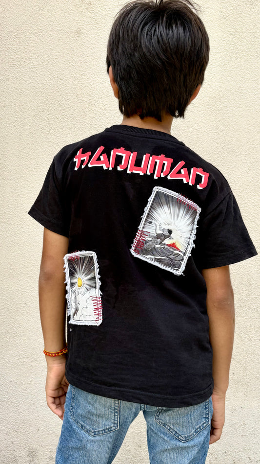 Awakening Hanuman Kids T-Shirt | Jambavan Inspires Young Hanuman